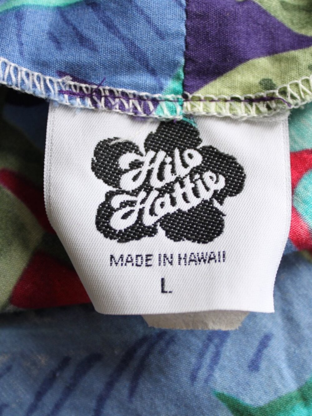 Vintage 1980's Hilo Hattie 100% cotton Long Sleeveless Mumu Hawaiian Dress Large - Picture 3 of 4